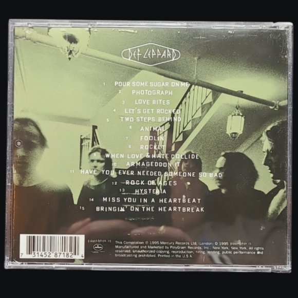 MUSIC CD DEF LEPPARD GREATEST HITS "VAULT" - Picture 3 of 3